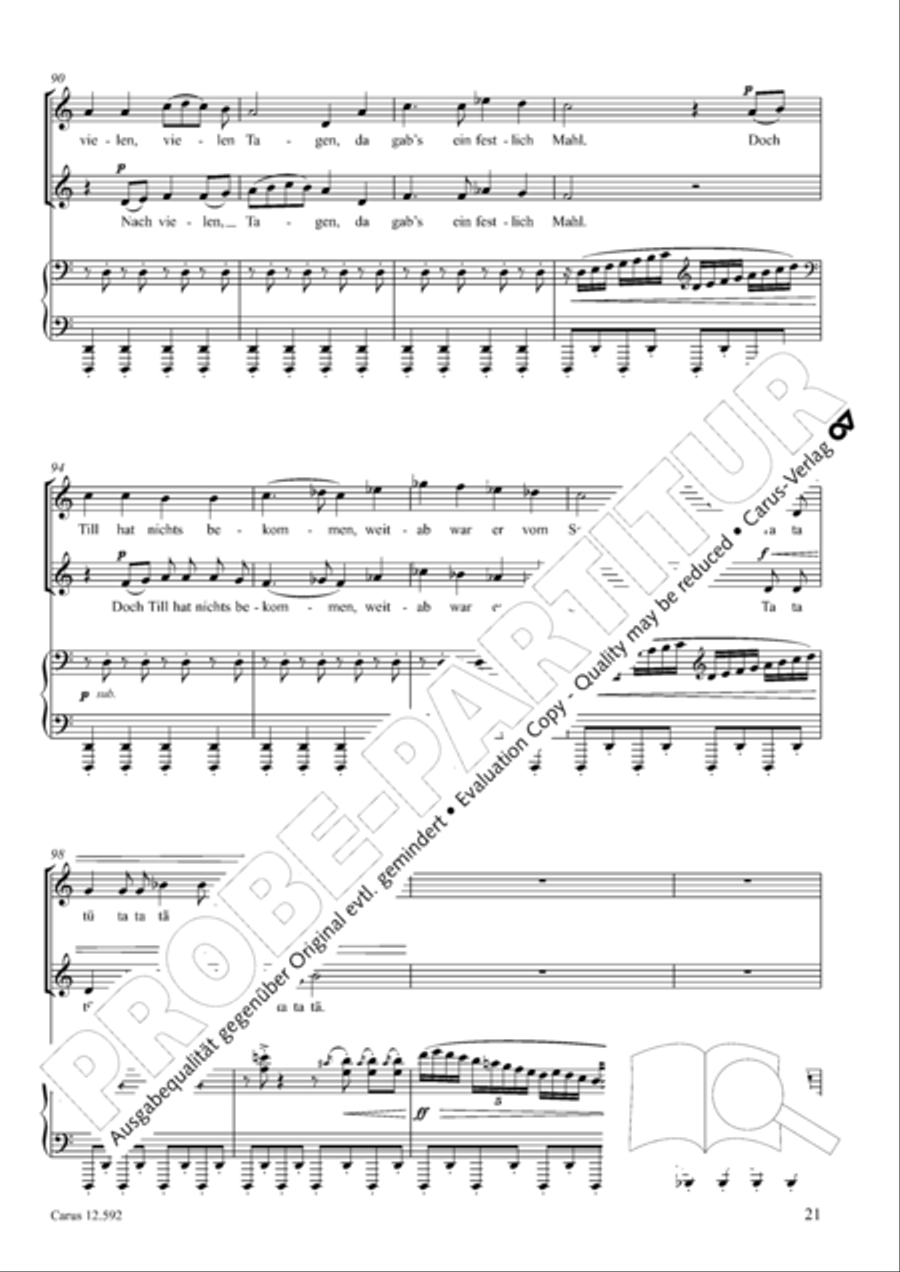 Eulenspiegeleien op. 146. Drei Eulenspiegelszenen Collection / Songbook scores gallery preview page 22