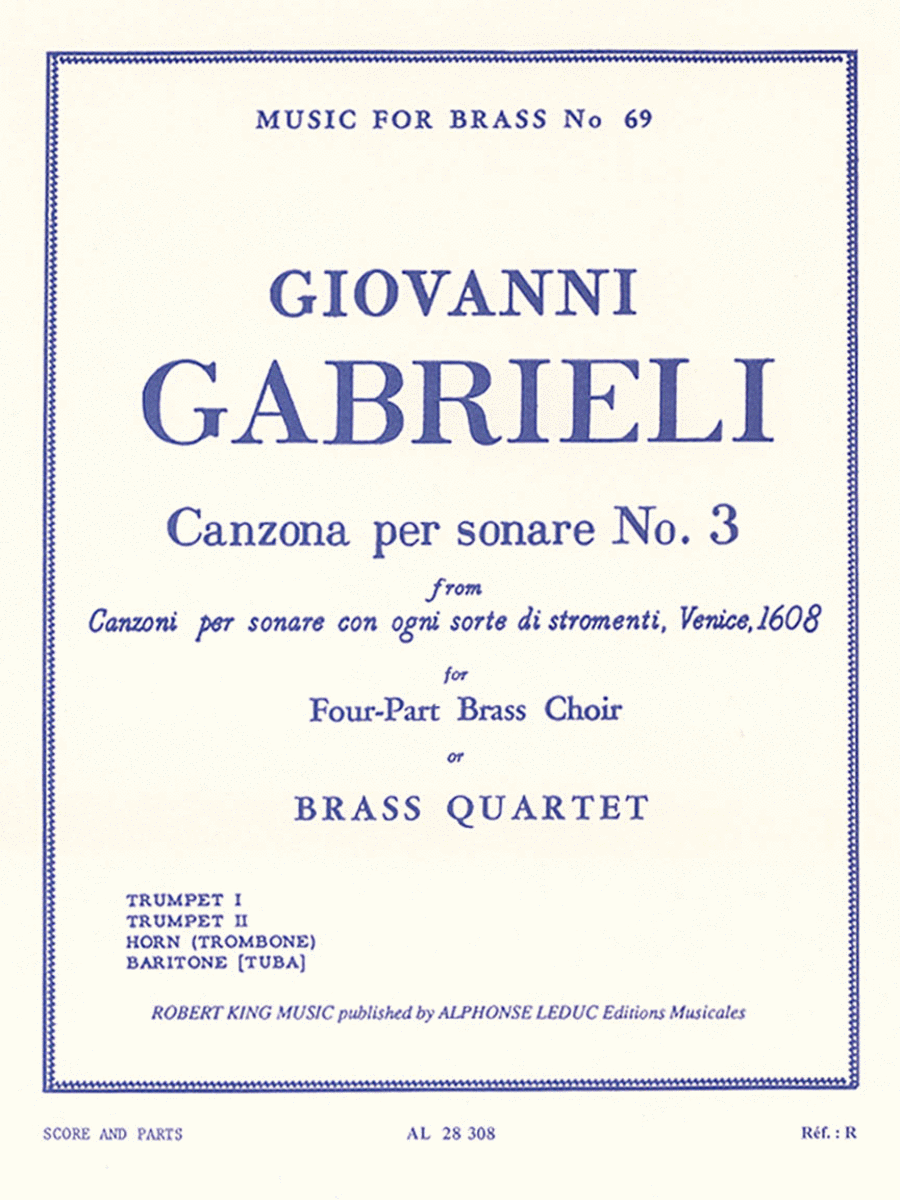 Canzona Per Sonare No.3 (quartet-brass)