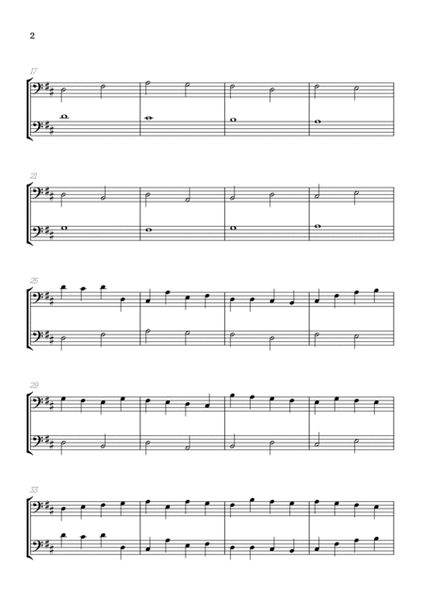 Pachelbel Canon in D • bassoon duet sheet music image number null