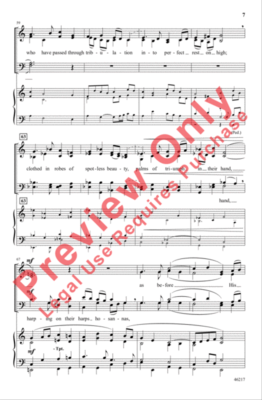 Hark, Creation's Alleluia 4-Part scores gallery preview page 7