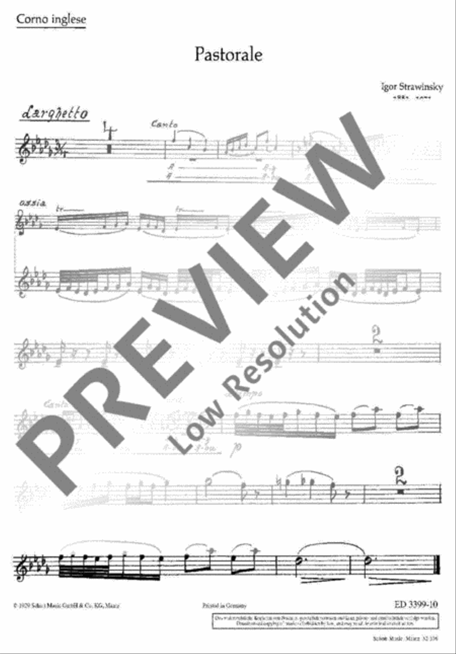 Pastorale English Horn scores gallery preview page 5