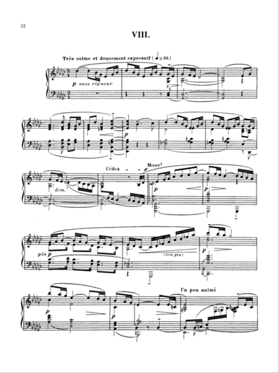 Debussy: Prelude - Book I, No. 8 Piano Solo scores gallery preview page 1