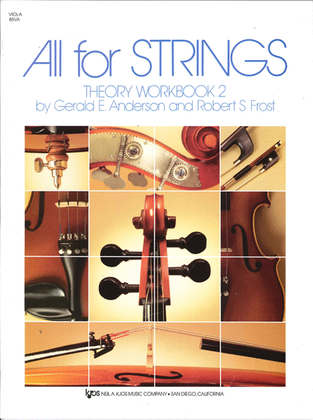Book cover for All For Strings Theory Workbook 2 - Viola