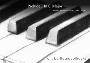 Book cover for Prelude in C Major: Easy Piano Sheet Music PDF for Timeless Harmony
