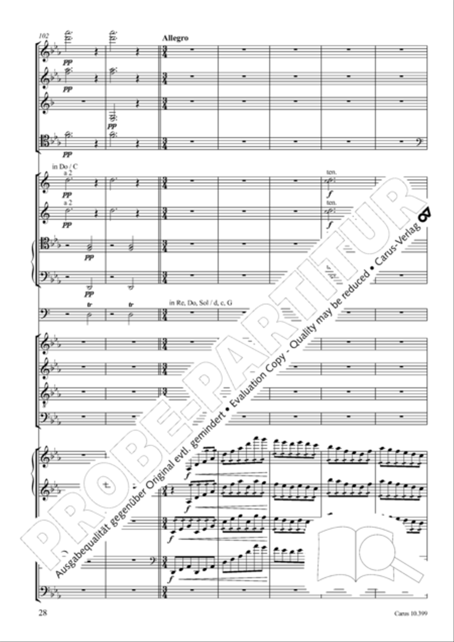Schicksalslied, Op. 54 4-Part scores gallery preview page 29