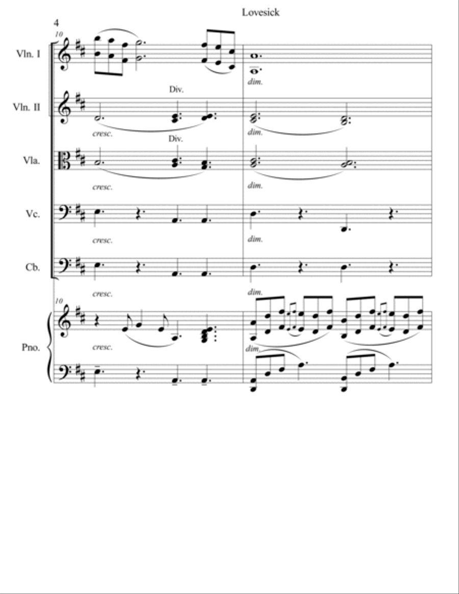 Lovesick Small Ensemble scores gallery preview page 5