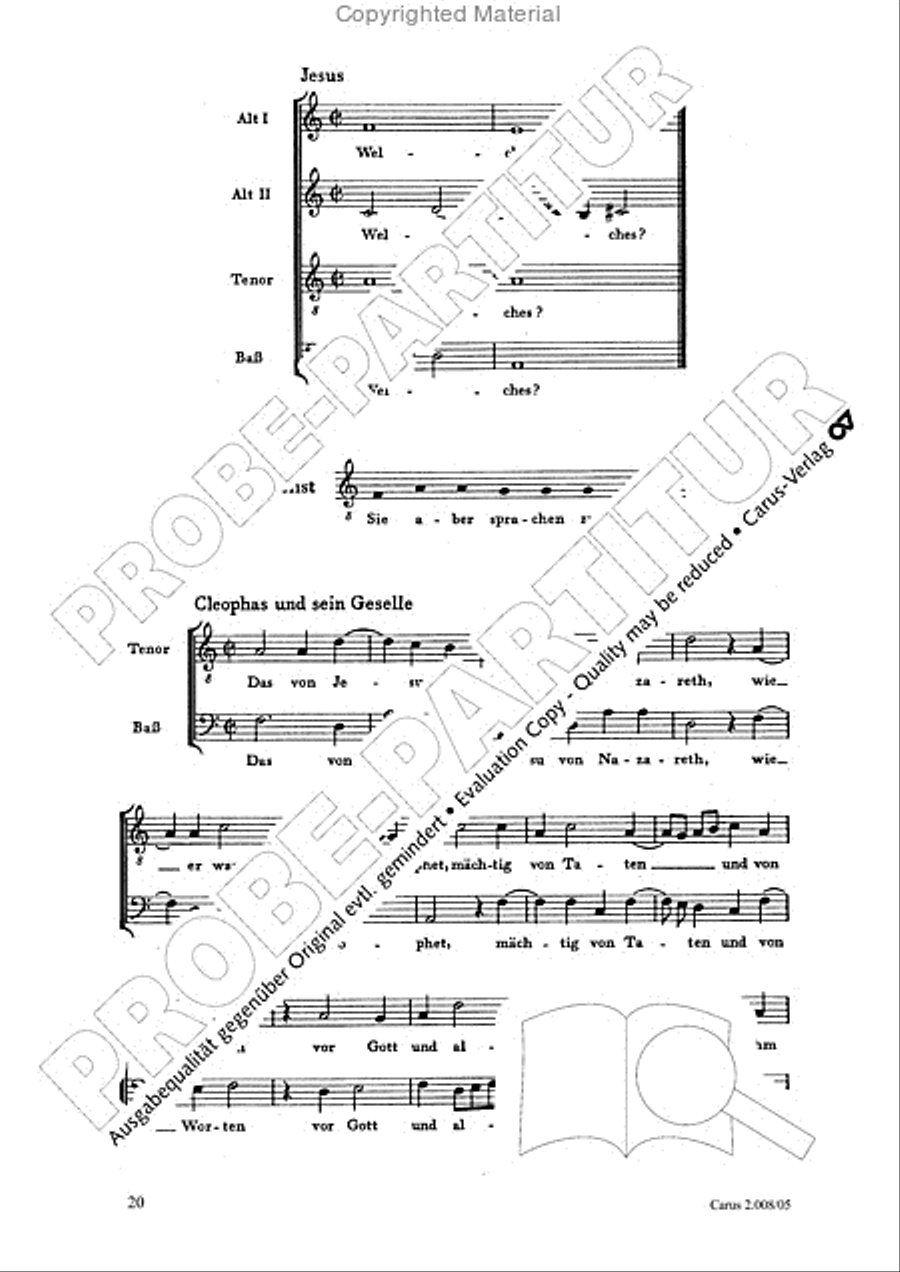 Auferstehungs-Historie SSAATB scores gallery preview page 21
