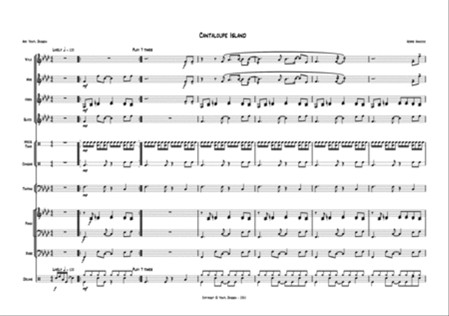 Cantaloop (flip Fantasia) Percussion Ensemble scores gallery preview page 2