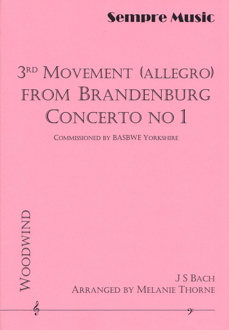 3rd Movement (Allegro) from Brendenburg Concerto No.1