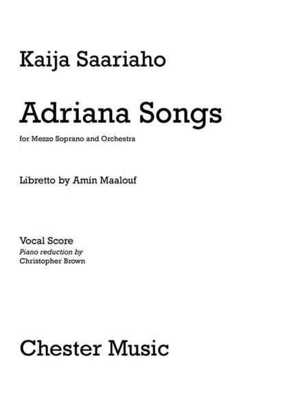 Adriana Songs (Full Score)
