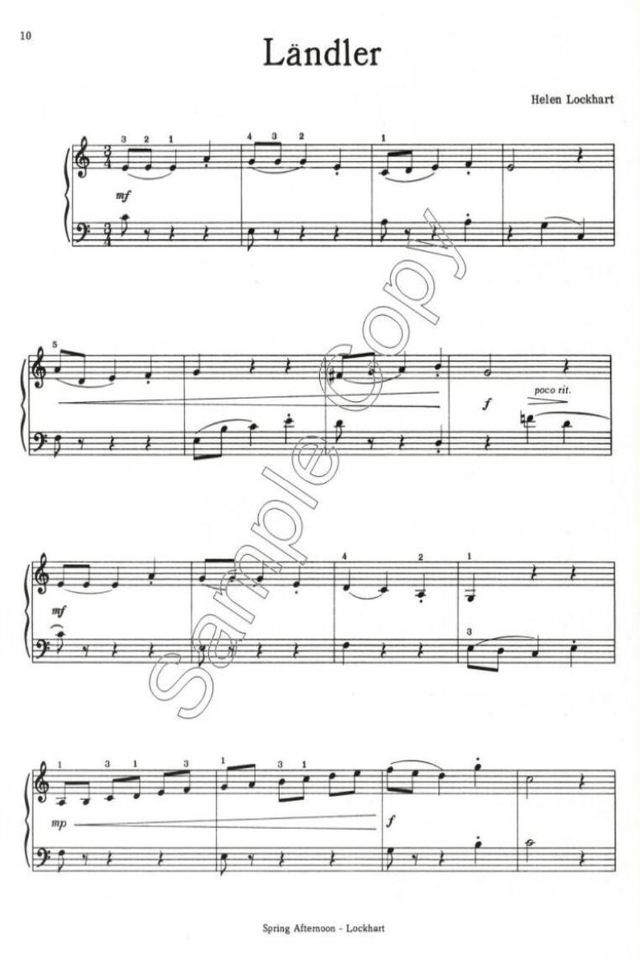 Spring Afternoon Piano Solo scores gallery preview page 2