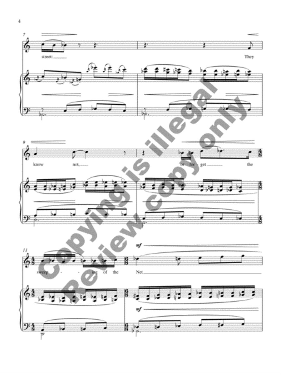 Through the Guarded Gate Through the Guarded Gate Mezzo-Soprano Voice scores gallery preview page 6