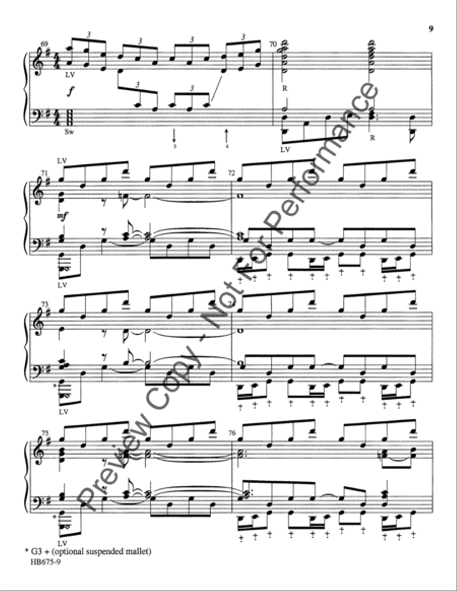 Ring His Glorious Praise - 5-7 octaves Handbell Choir scores gallery preview page 9