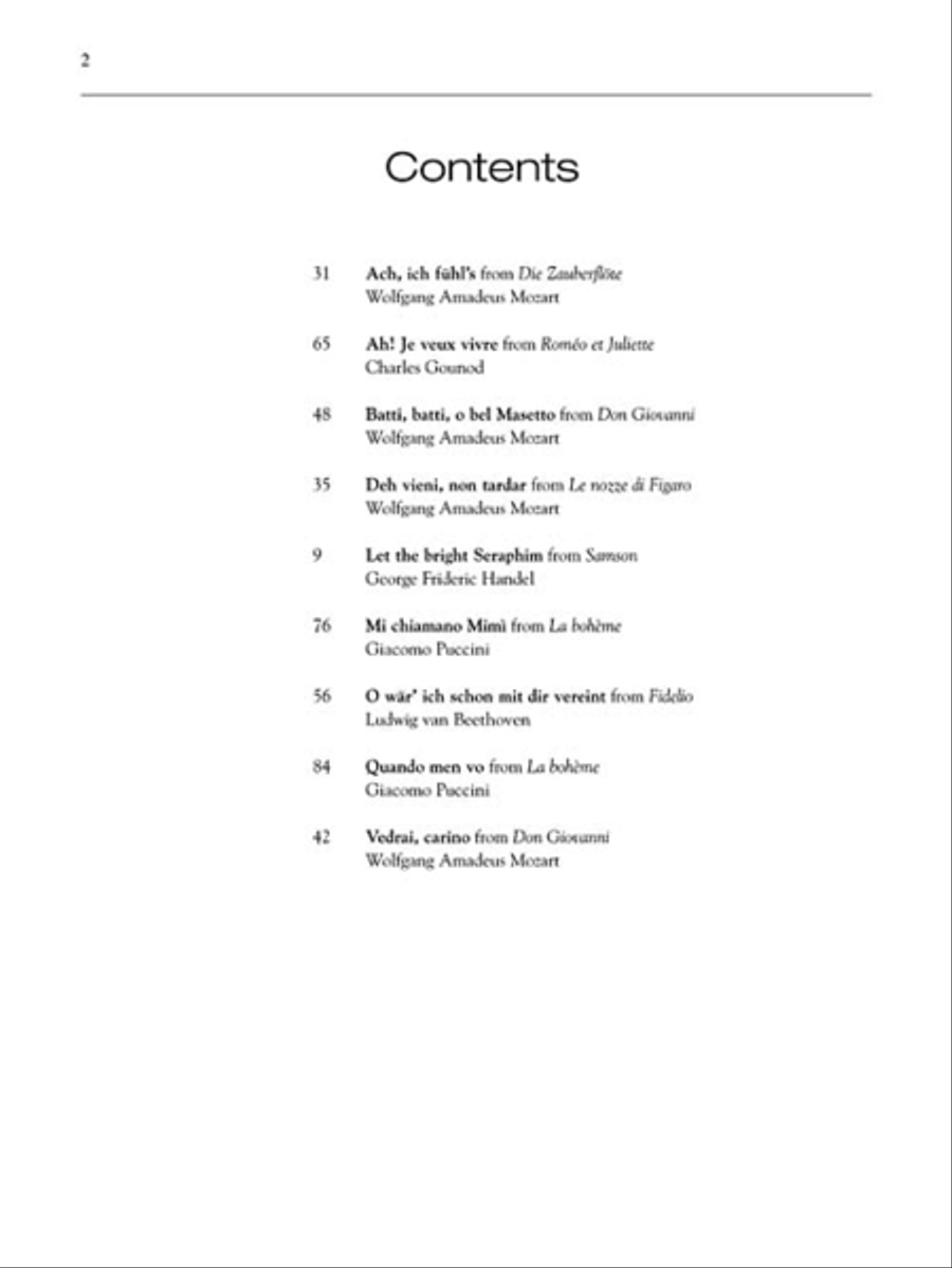 Lyric Soprano Arias: A Master Class with Evelyn Lear Voice Solo scores gallery preview page 3