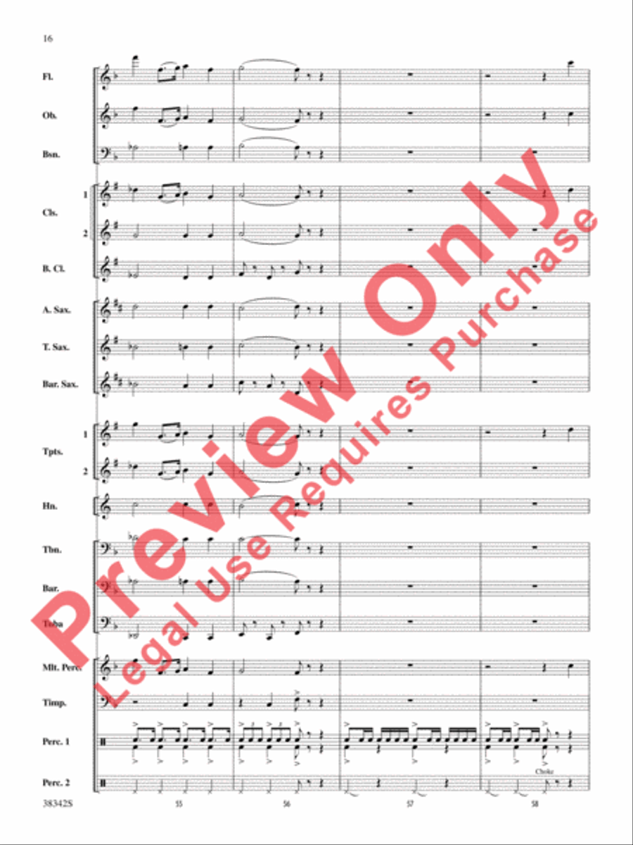 Sousa Classics Concert Band scores gallery preview page 17