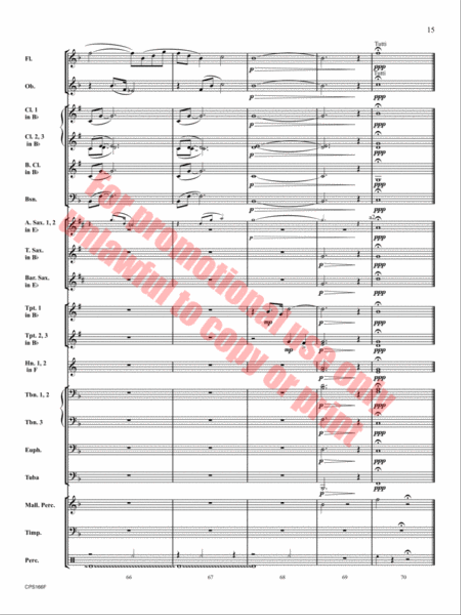 To Be Found Concert Band scores gallery preview page 16