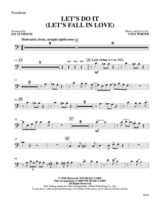 Let's Do It (Let's Fall in Love): 1st Trombone