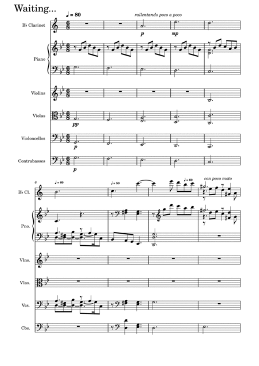 Waiting Chamber Orchestra scores gallery preview page 2