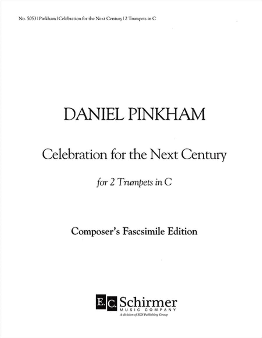 Celebration for the Next Century Trumpet Duet scores gallery preview page 1