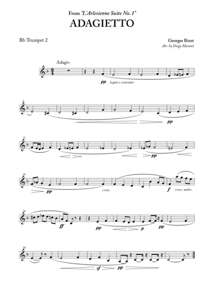 Adagietto from "L'Arlesienne Suite No. 1" for Brass Quartet image number null