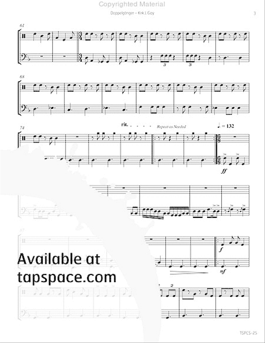 Doppelganger Doppelganger Percussion scores gallery preview page 6