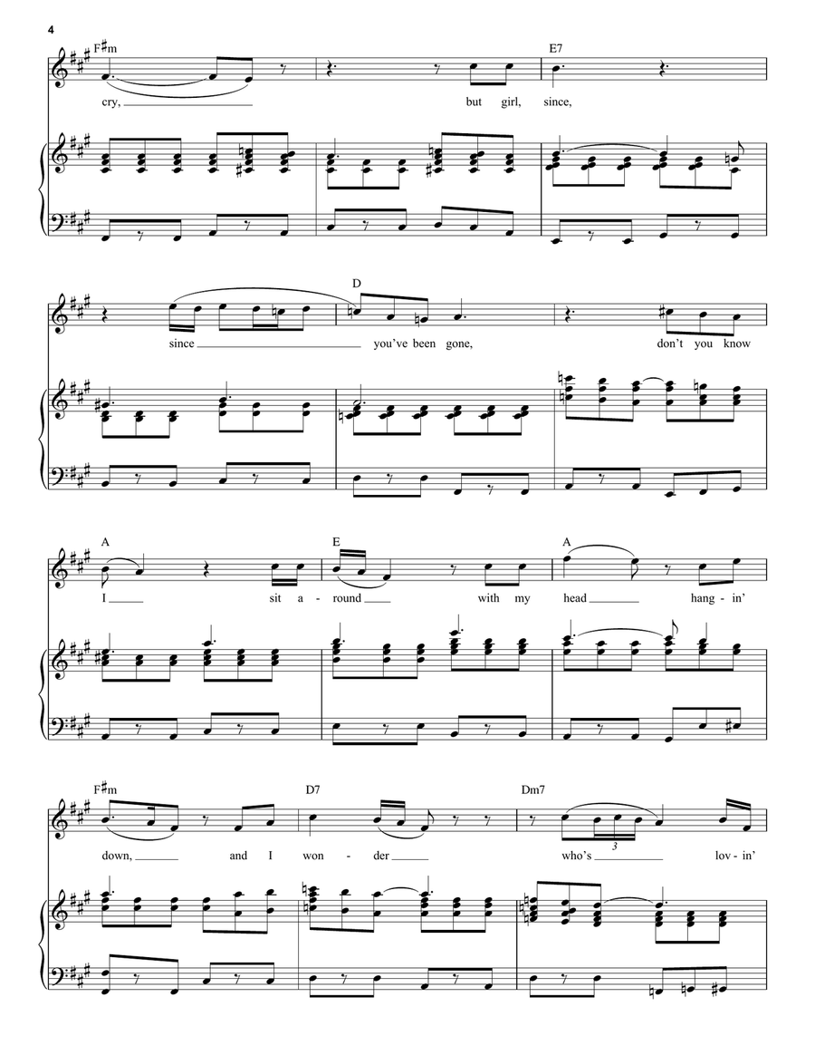 Who's Lovin' You Guitar scores gallery preview page 4