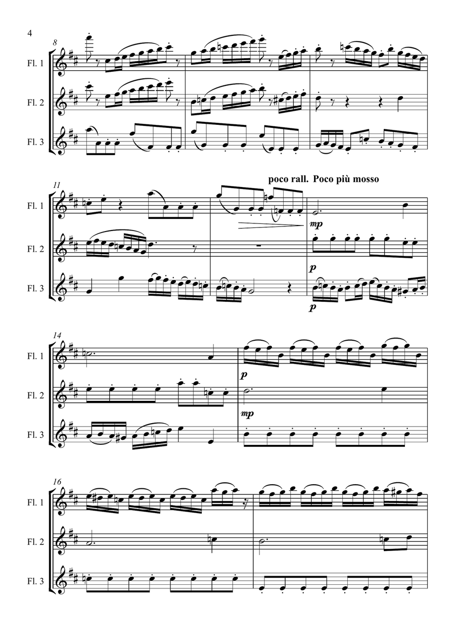 Flute Trio - Three Is Not A Crowd Flute Trio scores gallery preview page 4