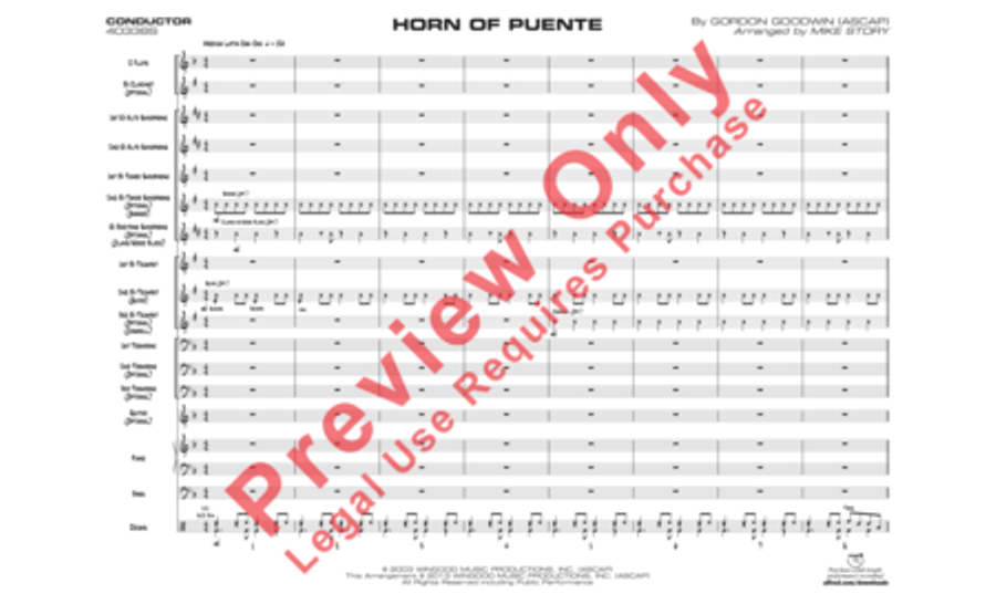 Horn of Puente Jazz Ensemble scores gallery preview page 16