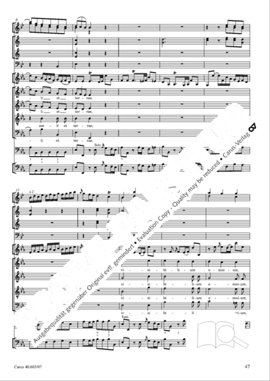 Grosse Orgelsolomesse in Es 4-Part scores gallery preview page 60