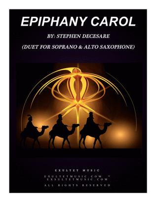 Book cover for Epiphany Carol (Duet for Soprano and Alto Saxophone)