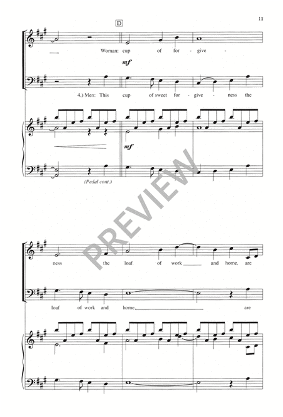 Hymn of Thanksgiving 4-Part scores gallery preview page 12