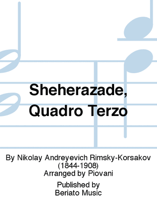 Book cover for Sheherazade, Quadro Terzo