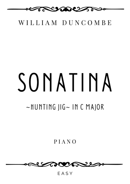 Duncombe - Sonatina in C Major (Hunting Jig) - Easy image number null