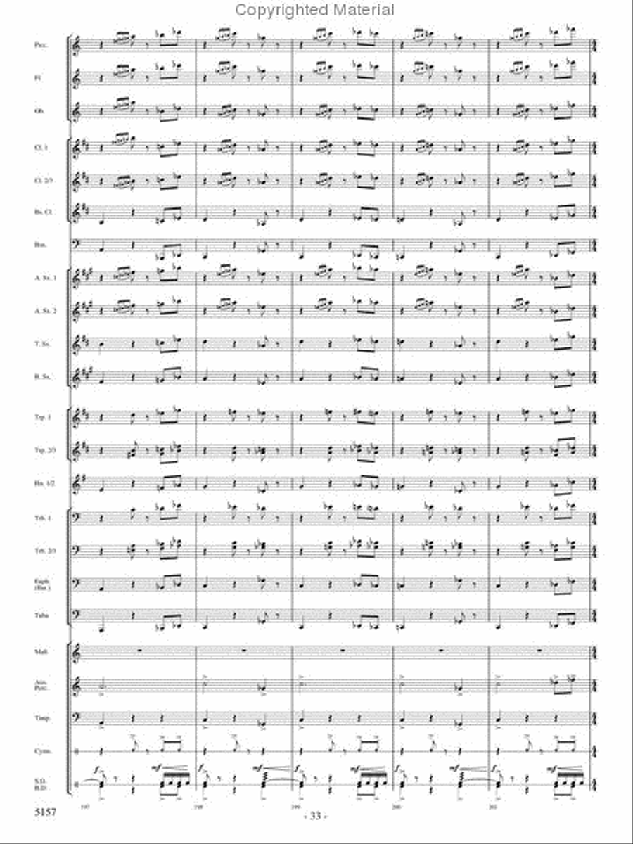 Fate of the Gods Fate of the Gods Concert Band scores gallery preview page 32