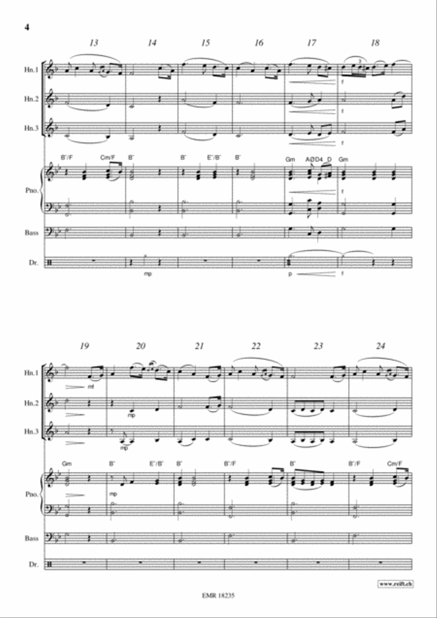 The Last Rose Of Summer Horn scores gallery preview page 4