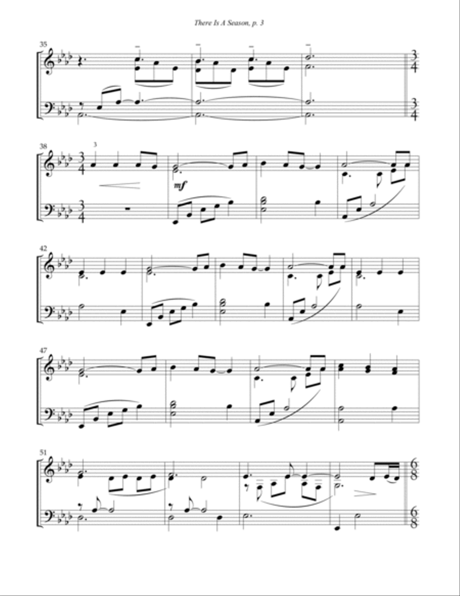 Turn! Turn! Turn! (to Everything There Is A Season) Piano Solo scores gallery preview page 3