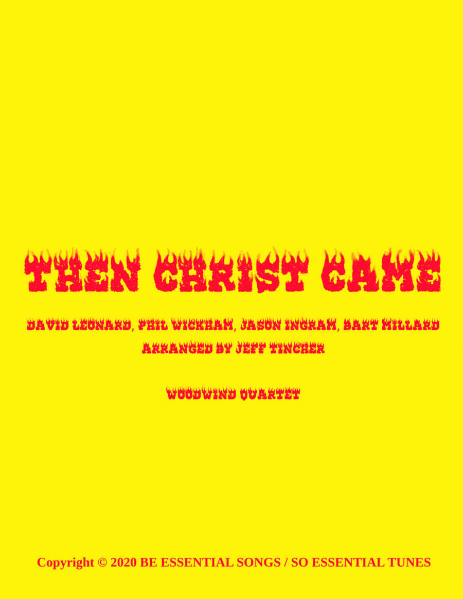 Then Christ Came Woodwind Quartet scores gallery preview page 1