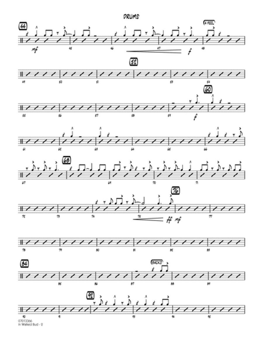 In Walked Bud (arr. Mark Taylor) - Drums