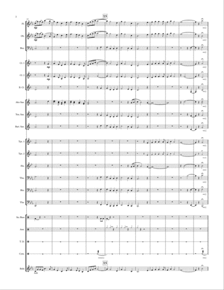 A Christmas Fantasy - for young concert band Concert Band scores gallery preview page 2