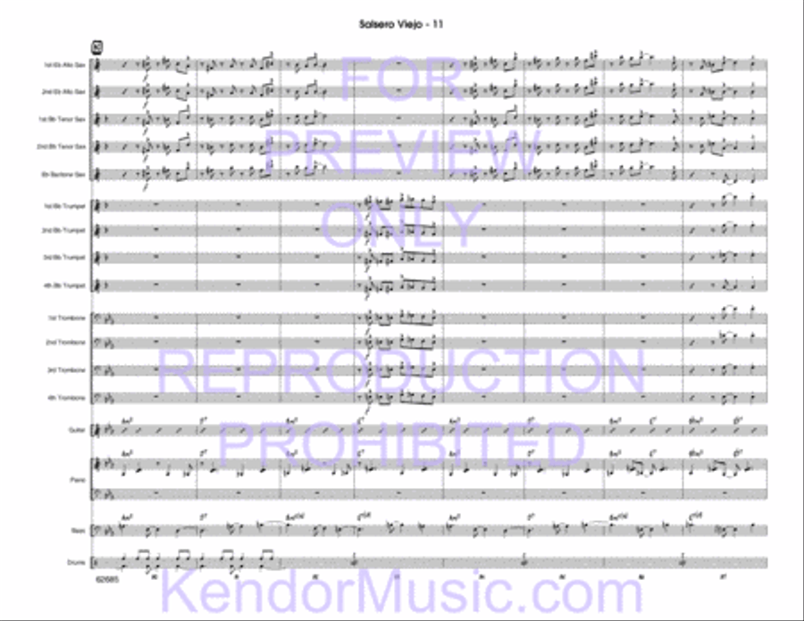 Salsero Viejo Jazz Ensemble scores gallery preview page 12