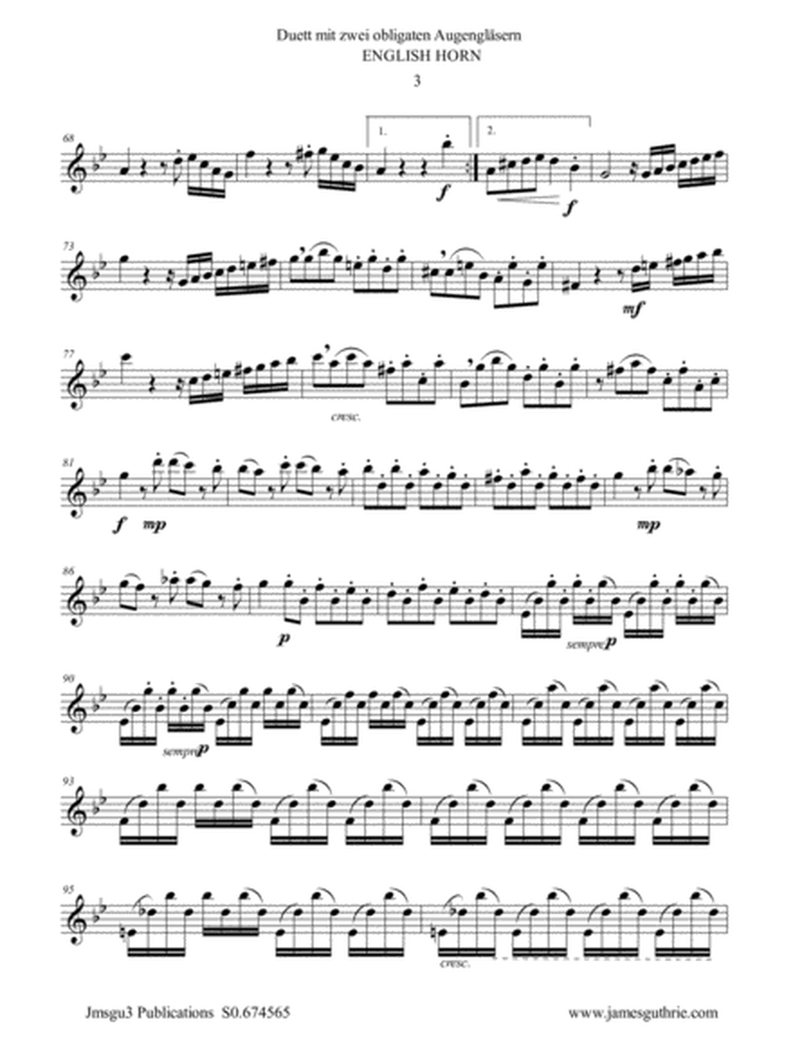 Beethoven: Duet WoO 32 for English Horn & Cello image number null