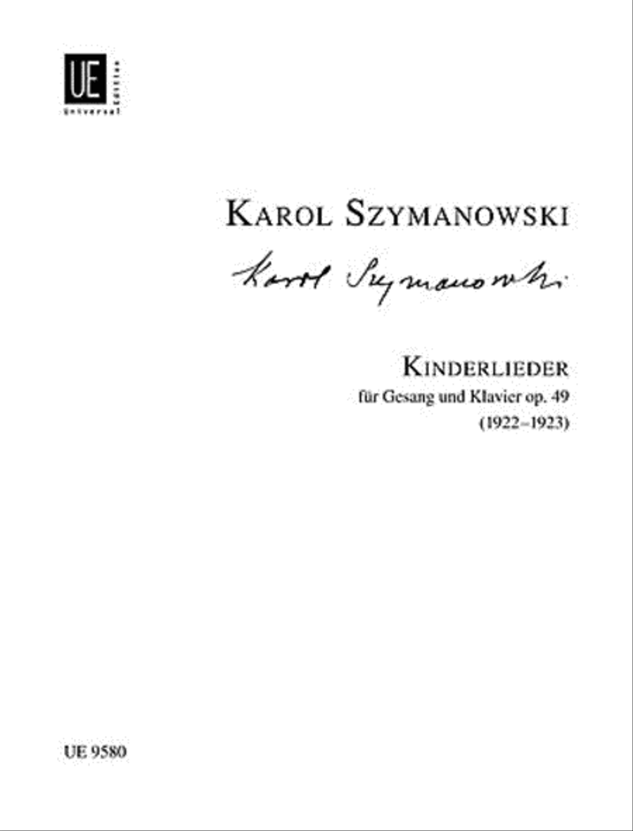 Kinderlieder, Op. 49, Med