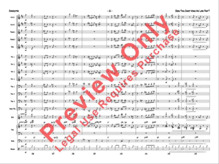 Does This Chart Make Me Look Phat? Jazz Ensemble scores gallery preview page 21