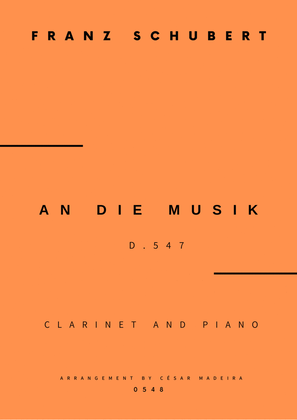 An Die Musik - Bb Clarinet and Piano (Full Score and Parts)