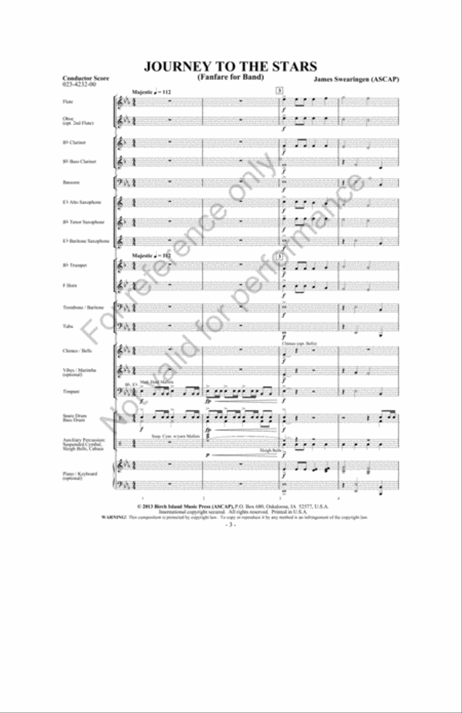 Journey To The Stars Concert Band scores gallery preview page 2