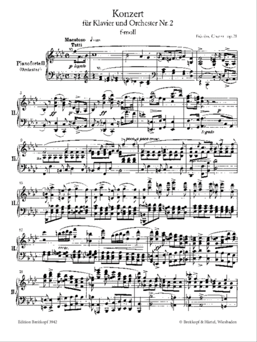 Piano Concerto No. 2 in F minor Op. 21 Piano scores gallery preview page 2