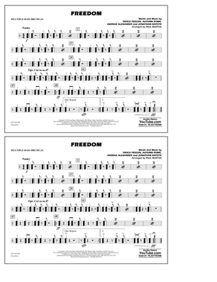 Freedom (arr. Paul Murtha) - Multiple Bass Drums
