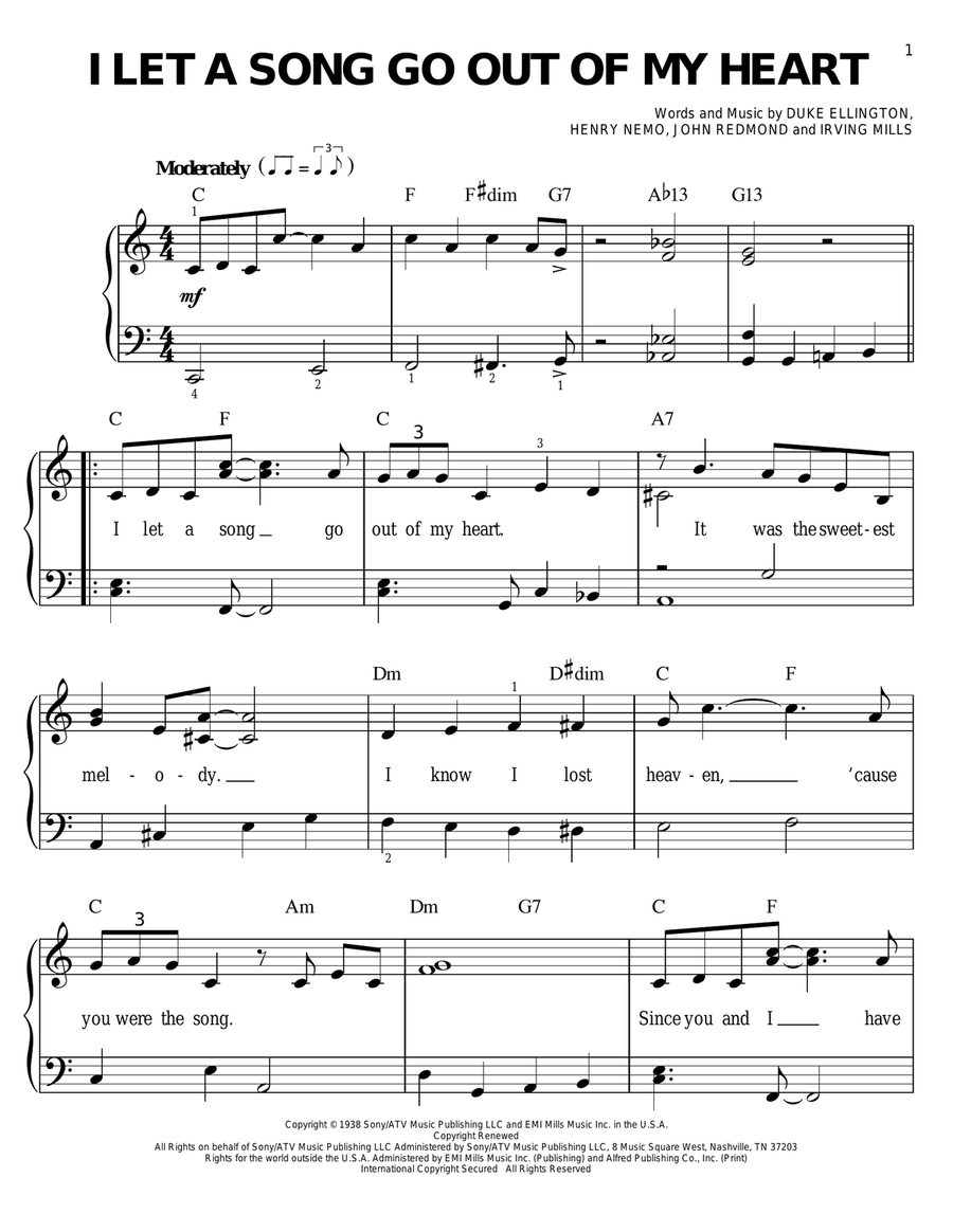 I Let A Song Go Out Of My Heart