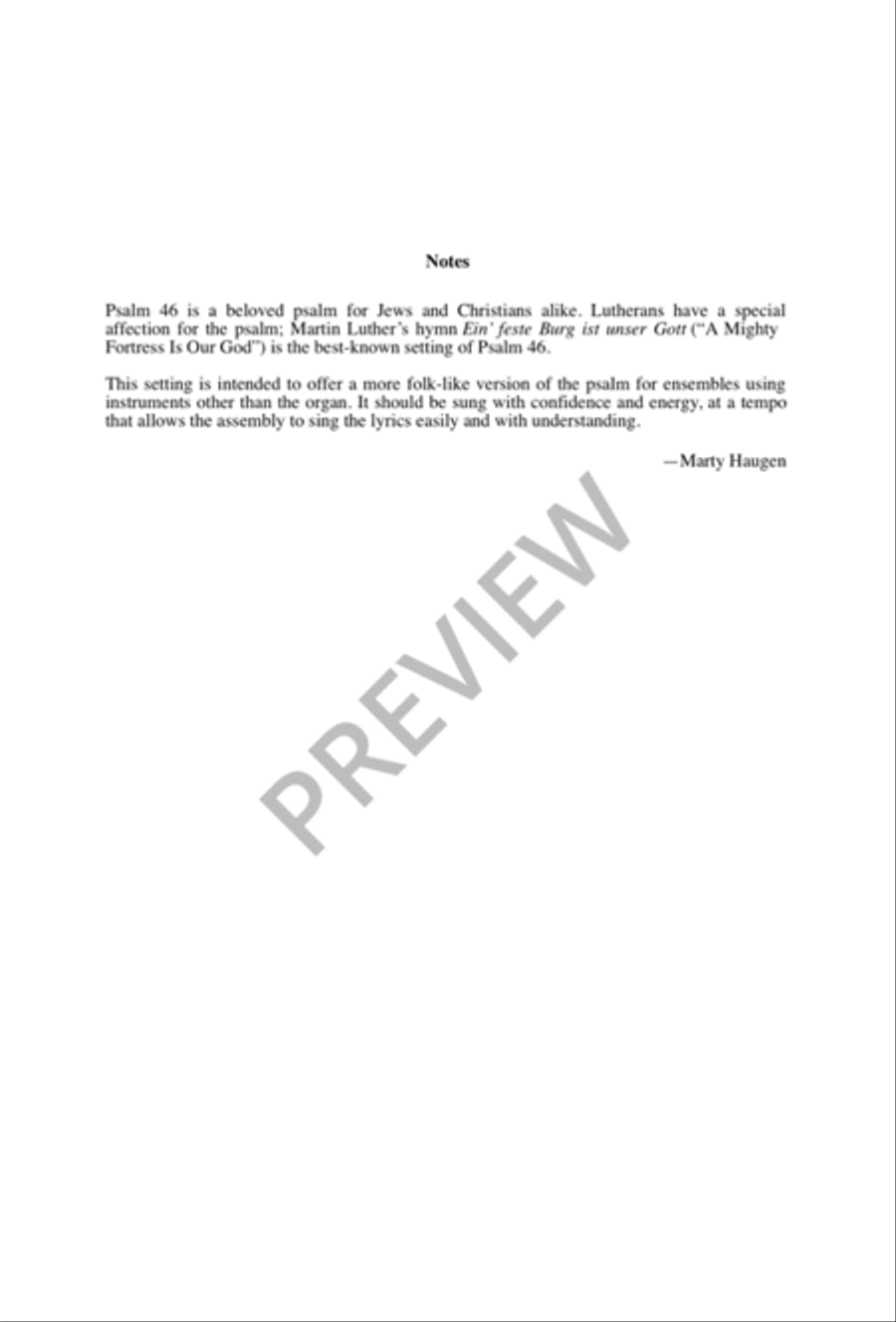 God Is Our Refuge, God Is Our Strength 4-Part scores gallery preview page 3