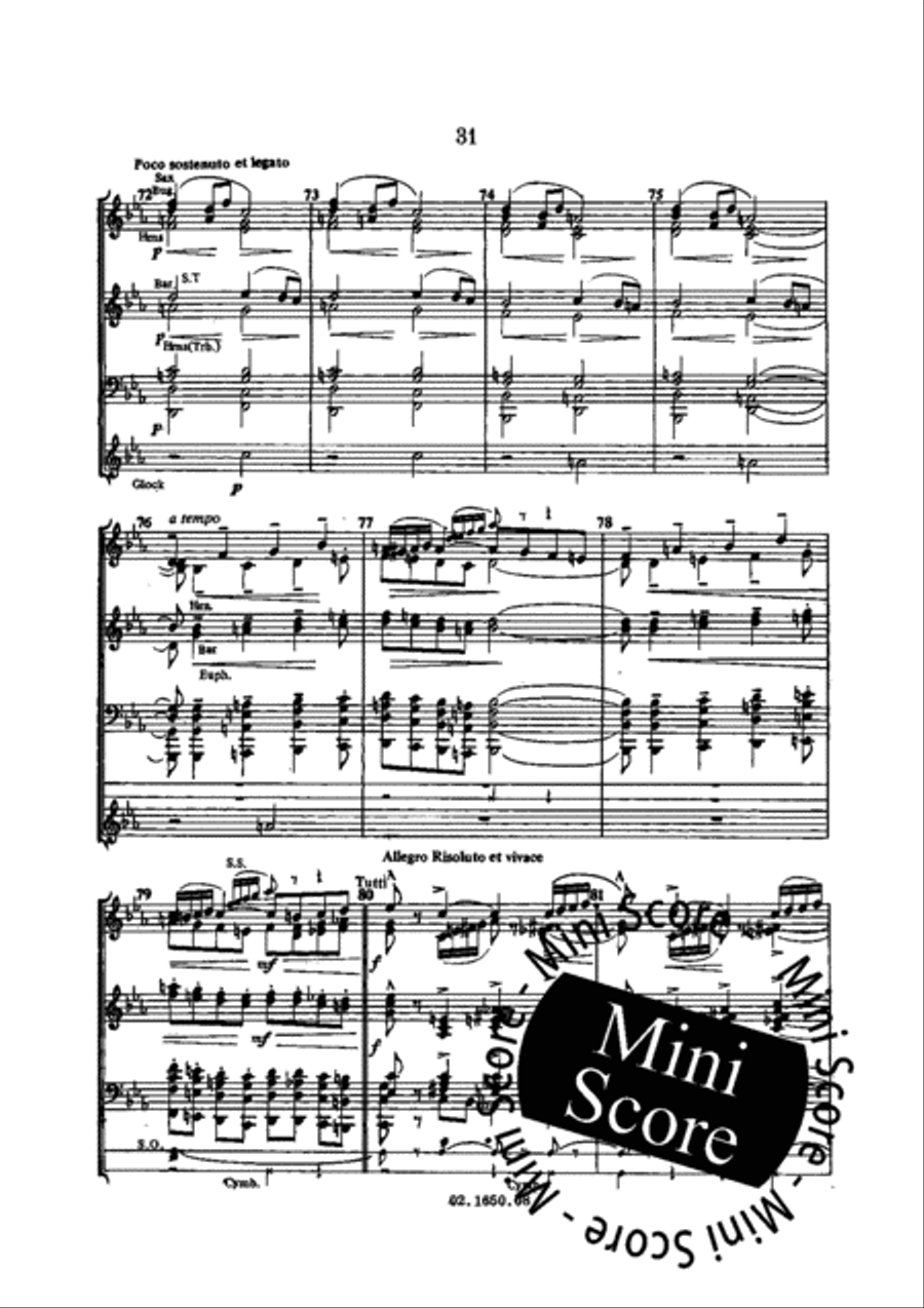 Concertsuite voor Fanfare Concert Band scores gallery preview page 35